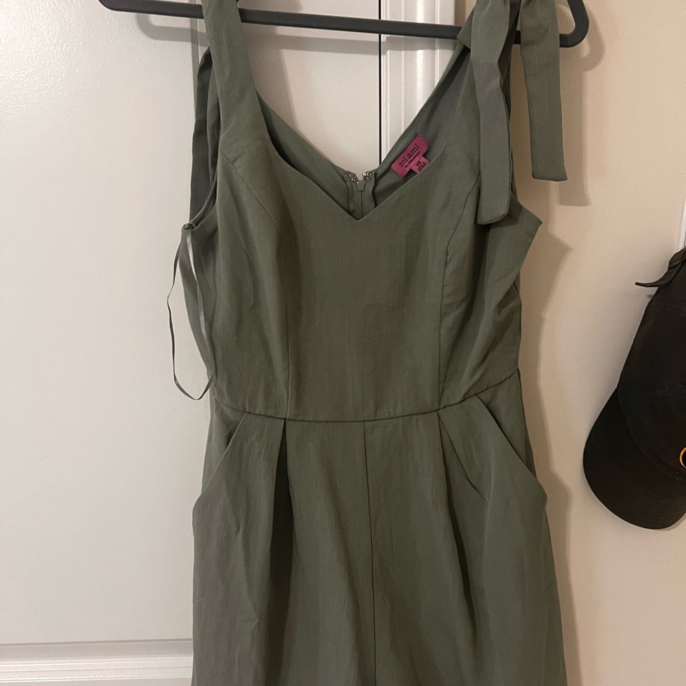 Francesca's Collections Sage Green Romper